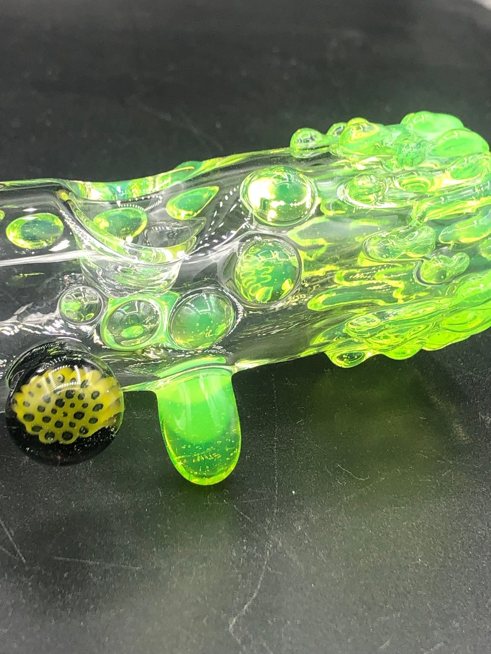 Image of 7 3/4” Green Slyme Steam Roller