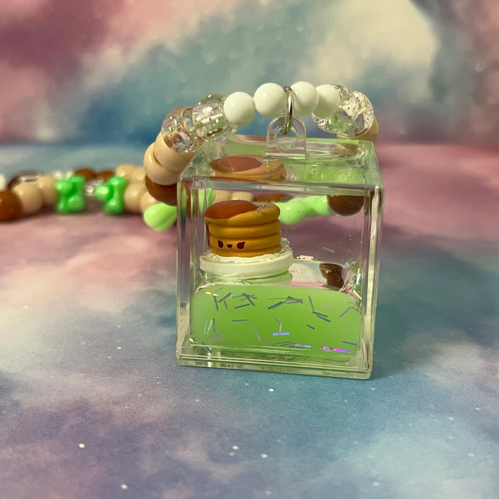 Image of Floaty Pancake Kandi Necklace Fidget