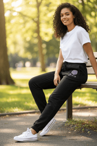 Image 3 of Get Use 2 It Jogger Pants (Black)