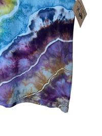 Image 5 of M Ladies Racerback Tank in Earthy Geode Ice Dye