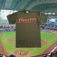 Image 2 of Houston Born Tshirt Olive