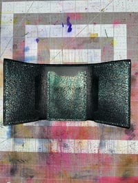 Image 4 of Aurora Metalic Stingray Leather Trifold w/ Pearl