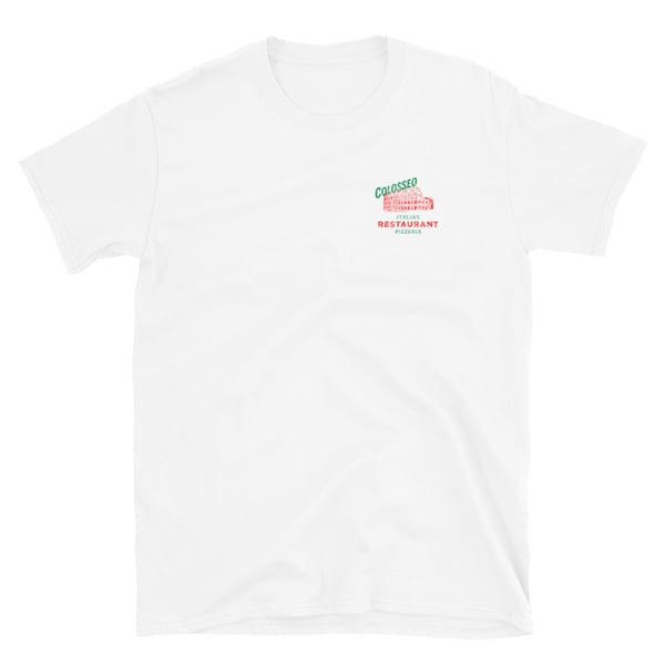 Image of Vintage Colosseo Italian Restaurant Pizzeria T-Shirt 