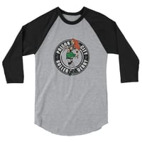 Image 1 of Prison City Roller Derby 3/4 sleeve raglan shirt