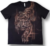 Image 1 of “YEAR OF THE TIGER” BLEACH PAINTED T-SHIRT 2XL