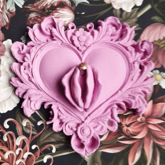 Coeur sacré Rose pastel