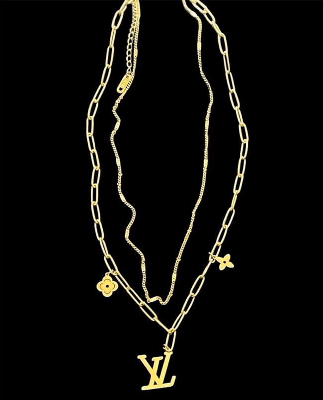Long LV Necklace  Fisher's beauty line