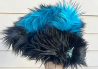 Turquoise with Black Tip/Black Santa Hat