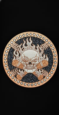 Image 2 of CM skull 🔥Crossbats ⚾️-“DEATHSTROKE” double sided Blip
