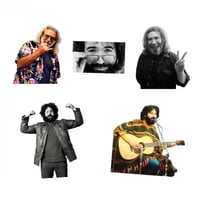 Jerry Garcia 3" Sticker Pack