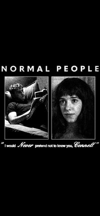 Image 3 of "Normal People" Tee - Black (Preorder)