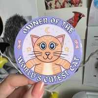 Image 4 of Owner of the World's Cutest Cat - Sticker