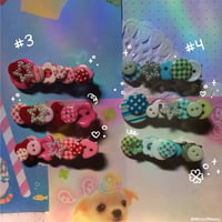 Image 3 of button hairclips 🗝️⋆｡𖦹°‧ ⚉