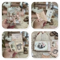 Image 5 of Handmade Junk Journal Envelope full of vintage french lace samples