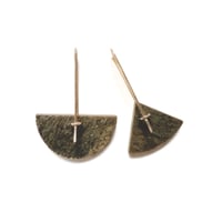 Image 2 of Fossil Whale Bone Earrings