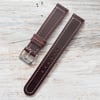 18mm Burgundy Chromexcel With Box Stitching