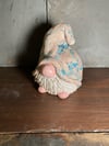 Ceramic Pink and Blue Gnome Decorative Insence Cone Burner 