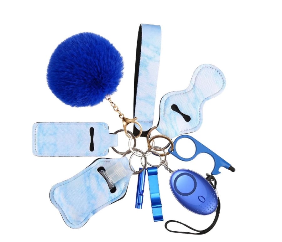 Image of Blue Marble Keychain