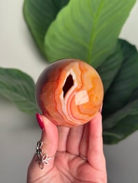 Image 1 of BANDED CARNELIAN SPHERE -MADAGASCAR- A