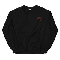 Image 1 of Heart Porn Embroidered Sweatshirt