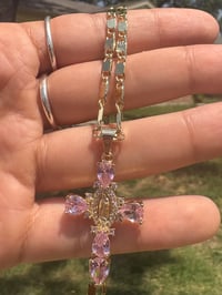 Image 2 of Pink Virgensita necklace