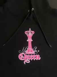 Image 4 of "Move Like A Queen" Chess Piece & D's Logo Crown Embroidered on Hoodies