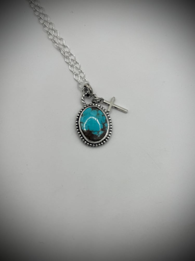 Image of Dainty Mine #8 & Cross Necklace (3) 🩵