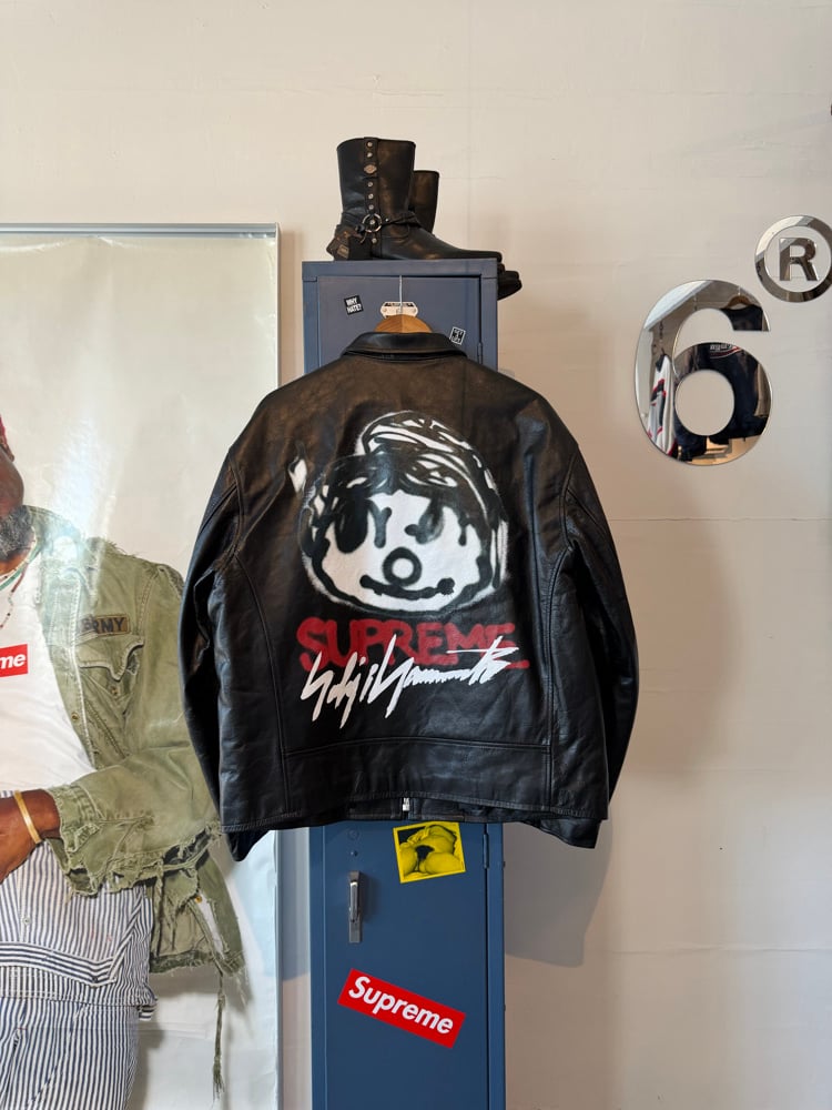 Image of Supreme Yohji Yamamoto Leather Work Jacket