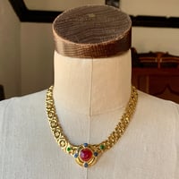 Image 3 of Trifari Gripoix Necklace