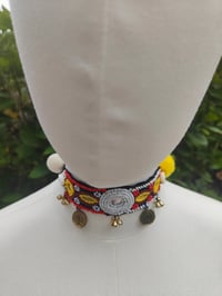 Image 3 of Festie choker - pompoms