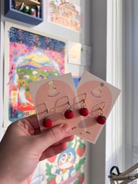 Image 2 of Tiny Tomato Dangle Earrings
