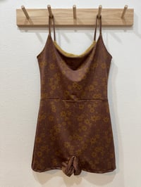Image 1 of RTS Ma‘alahi Bodysuit in Brown Pikake *FLAWED