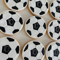 Image 1 of Soccer Ball Cookies ⚽️