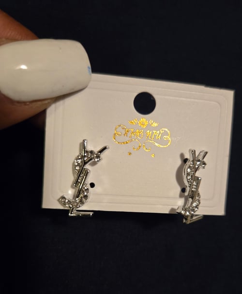 Image of High Fashion Earrings (Silver)