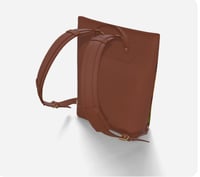 Image 3 of Abstract Doll vegan leather backpack