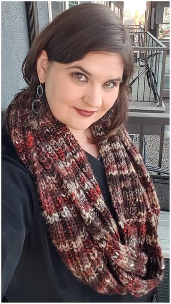 Image of Rib It Fashion Cowl Knitting Pattern