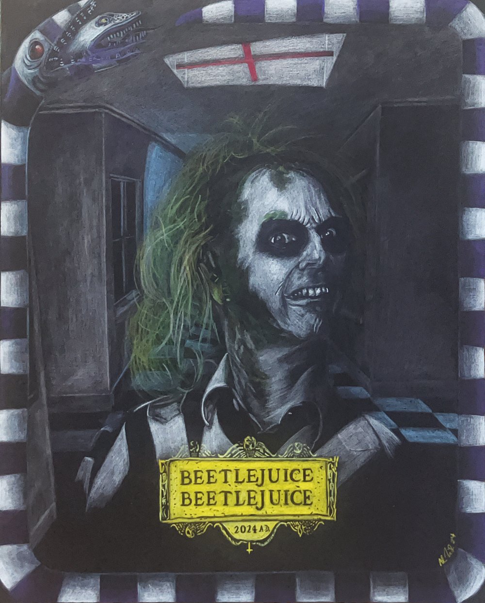 Image of “The Juice is Loose… Again.” BEETLEJUICE BEETLEJUICE Art Print