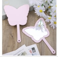 Image 1 of Butterfly handheld mirror 