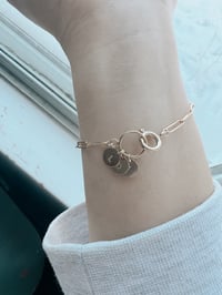 Image 3 of Paperclip Charm Bracelet 