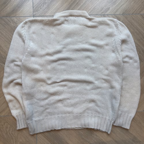 Image of AW 1999 Stone Island Embroidered Wool Sweatshirt, size large