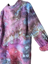 Image 10 of ♻️ UPCYCLED L 100% Linen Tunic in Warm Earthy Ice Dye