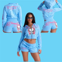 Ed Hardy Short Set(Light Blue)
