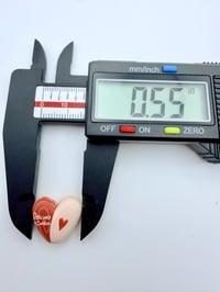 Image 2 of Heart Cookie Beads x 8