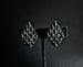 Image of Black Raindrop Clip-On Earrings 