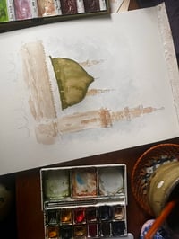 Image 1 of Kaaba & Nabawi (original painting)