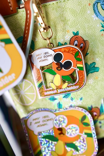 Image of Orange Sunnies AP Parody  bag charm / keychain
