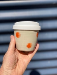 Image 4 of Latte Travel/ Keep Cup ‘Orange Dot’
