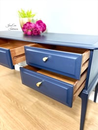 Image 4 of Stag Minstrel Dressing Table painted in navy blue 