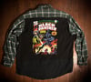 Black Panther Comics UPcycled t-shirt flannel