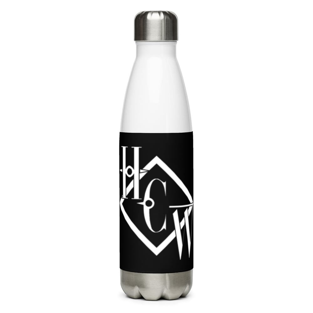 Acronym logo stainless steel water bottle